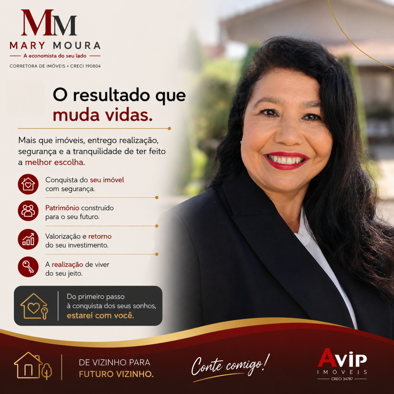 Mary Moura — A economista do seu lado. O resultado que muda vidas.